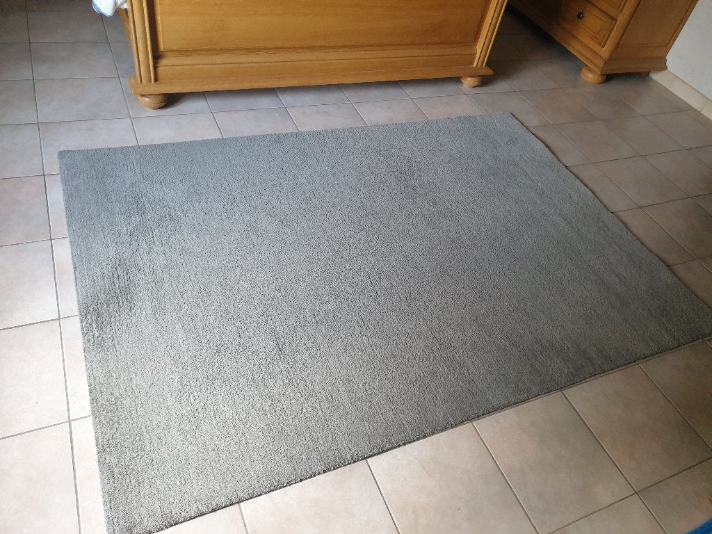 Tapijt Grijs Laagpolig 140 x 200 cm, Maison & Meubles, Gris, 200 cm ou plus, 100 à 150 cm, Enlèvement