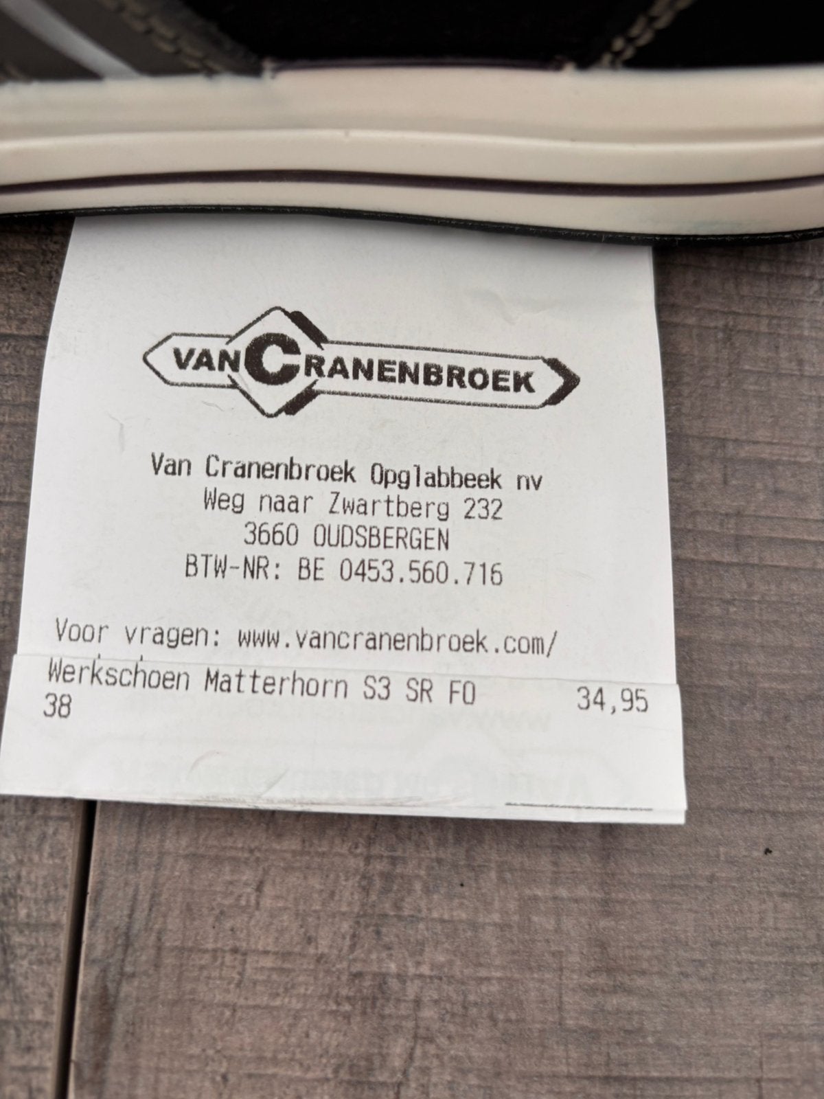 Werkschoenen cratex 38, Ophalen of Verzenden, Nieuw