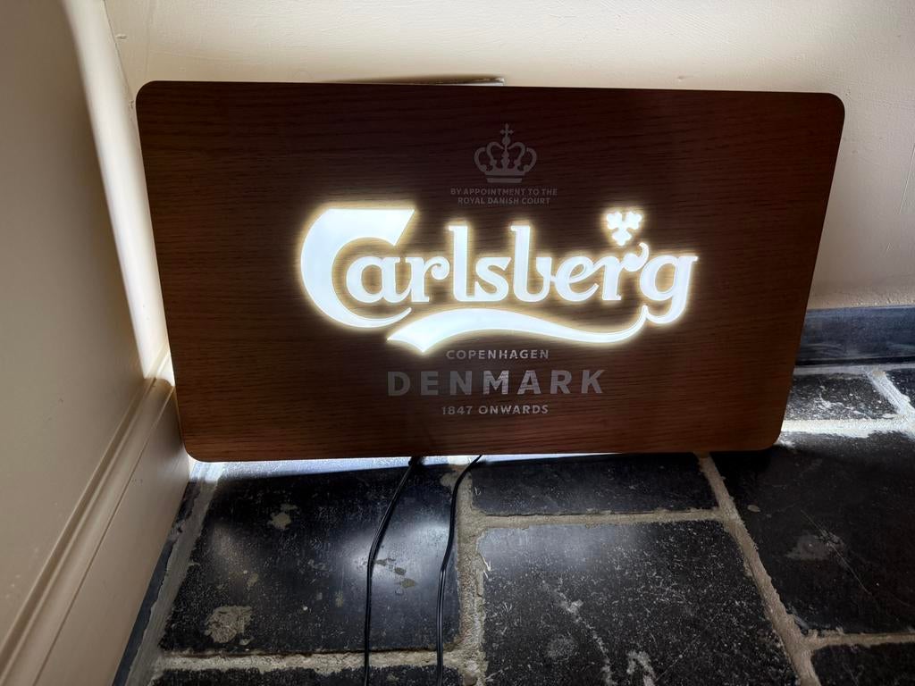 Carlsberg lichtreclame van Dekkers, Ophalen of Verzenden, Zo goed als nieuw