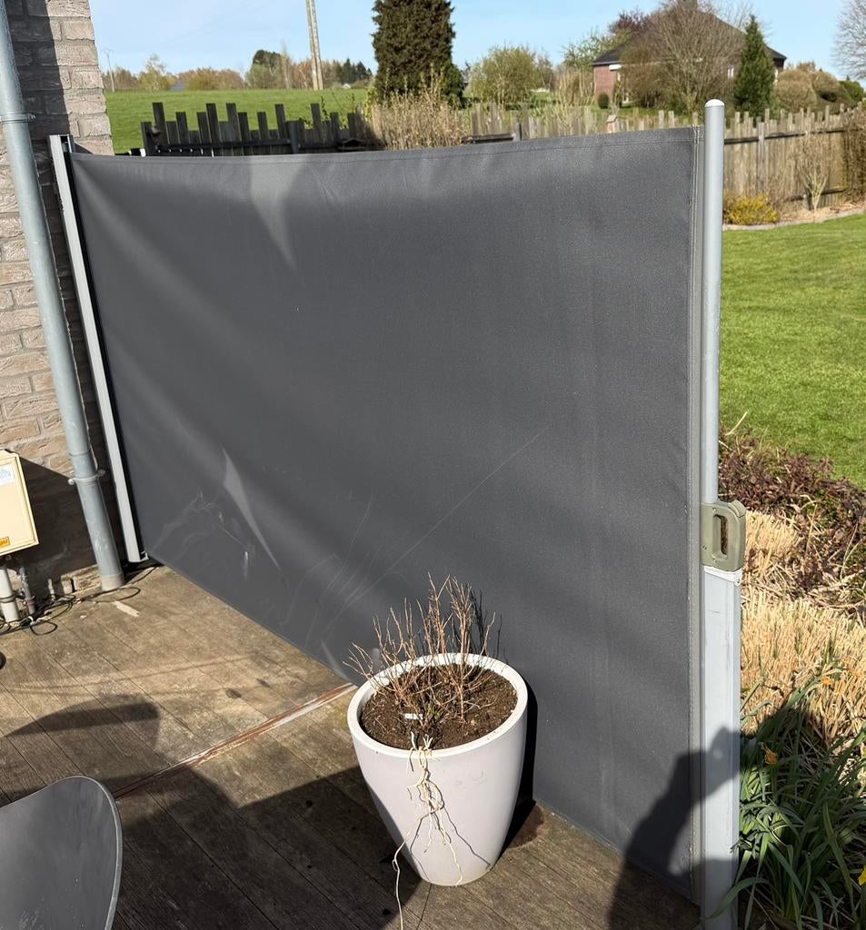 Store Latéral Rétractable / Brise-Vue Roulant, Tuin en Terras, Tuinschermen, Zo goed als nieuw, Aluminium, Ophalen