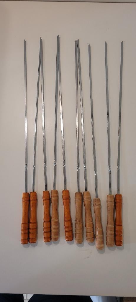 Lot de 10 grands pics à brochettes, Enlèvement ou Envoi, Utilisé, Autre marque