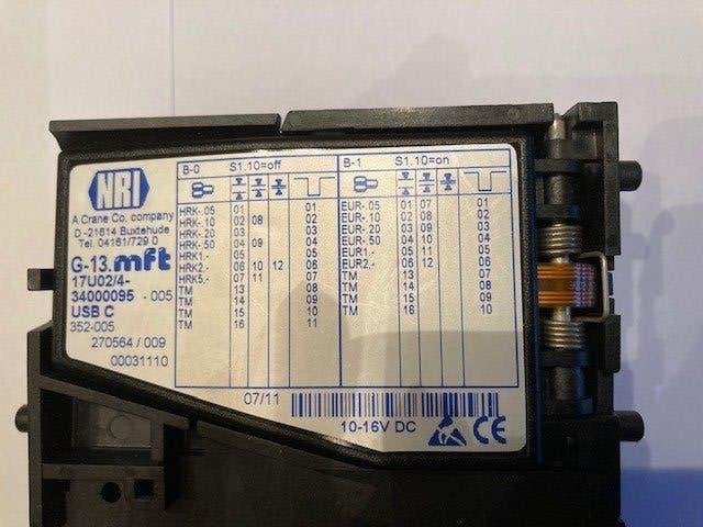 accepteur de pièces NRI G-13 MFT avec USB C, Collections, Machines | Autre, Enlèvement ou Envoi, Comme neuf