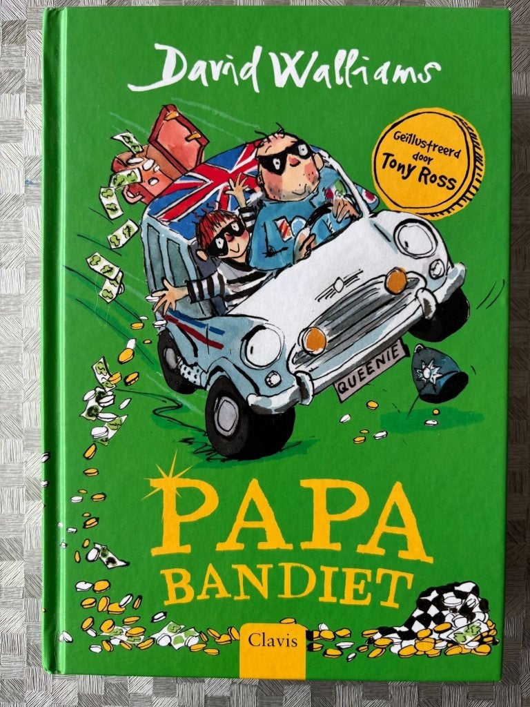 Papa bandiet (David Walliams), Boeken, Ophalen, Fictie algemeen, Zo goed als nieuw, David Walliams