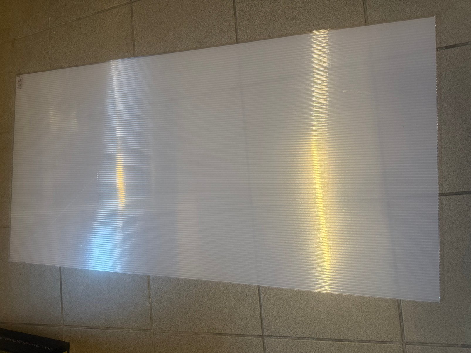 Plaque creuse en pvc, Enlèvement, Comme neuf