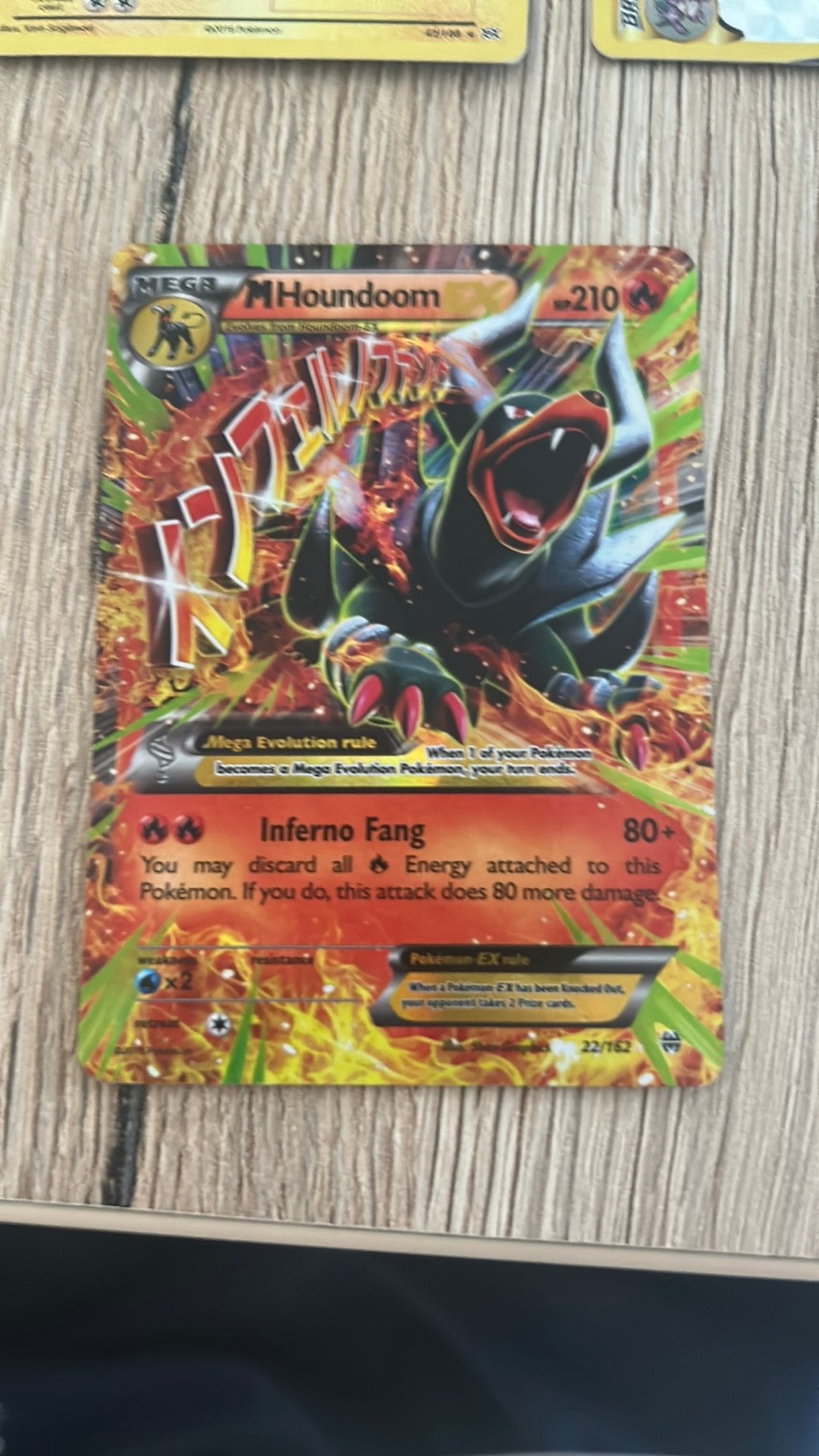 Mega houndoom, Hobby en Vrije tijd, Ophalen of Verzenden, Gebruikt, Losse kaart