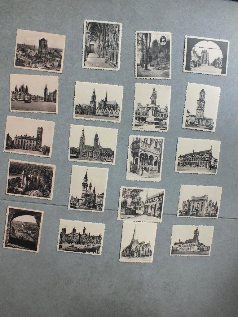 Chromo's 20 stuks ken uw land 1950 reeks 9 tot 12, Verzamelen, Ophalen of Verzenden, 1940 tot 1960, Gebouw, Prent