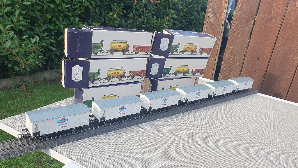 Piko H0 6 wagons FS martini, Treinset, Gelijkstroom, Zo goed als nieuw, Piko