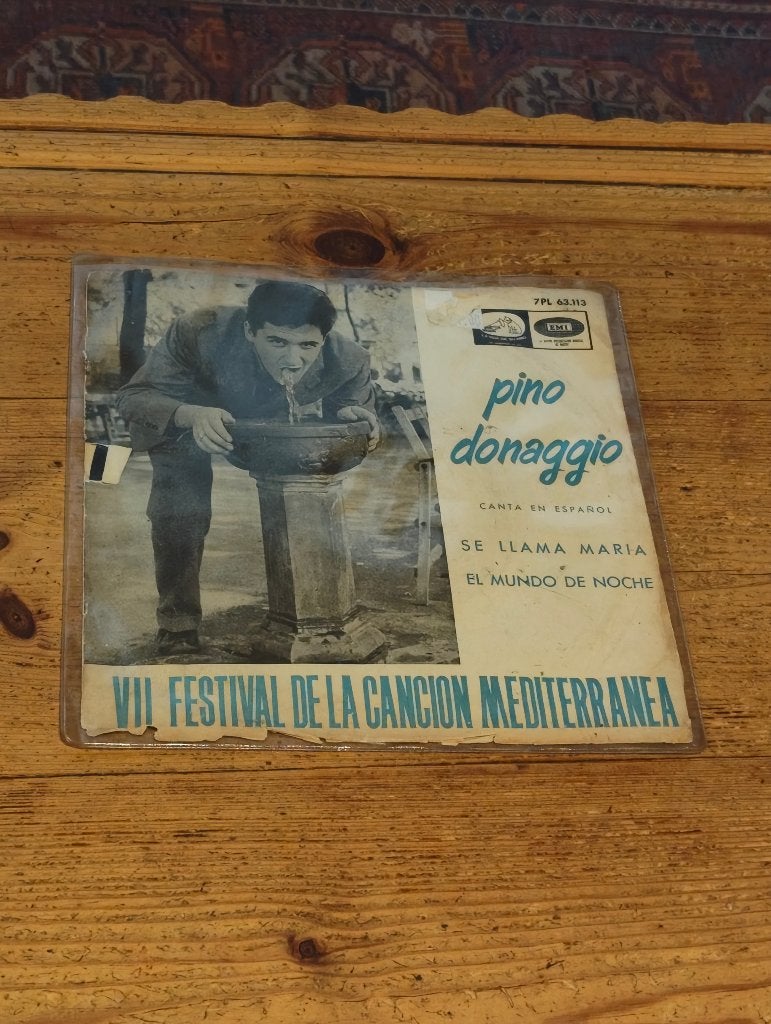 4 Singles van Pino Donaggio, Gebruikt, 7 inch, Ophalen of Verzenden, Pop