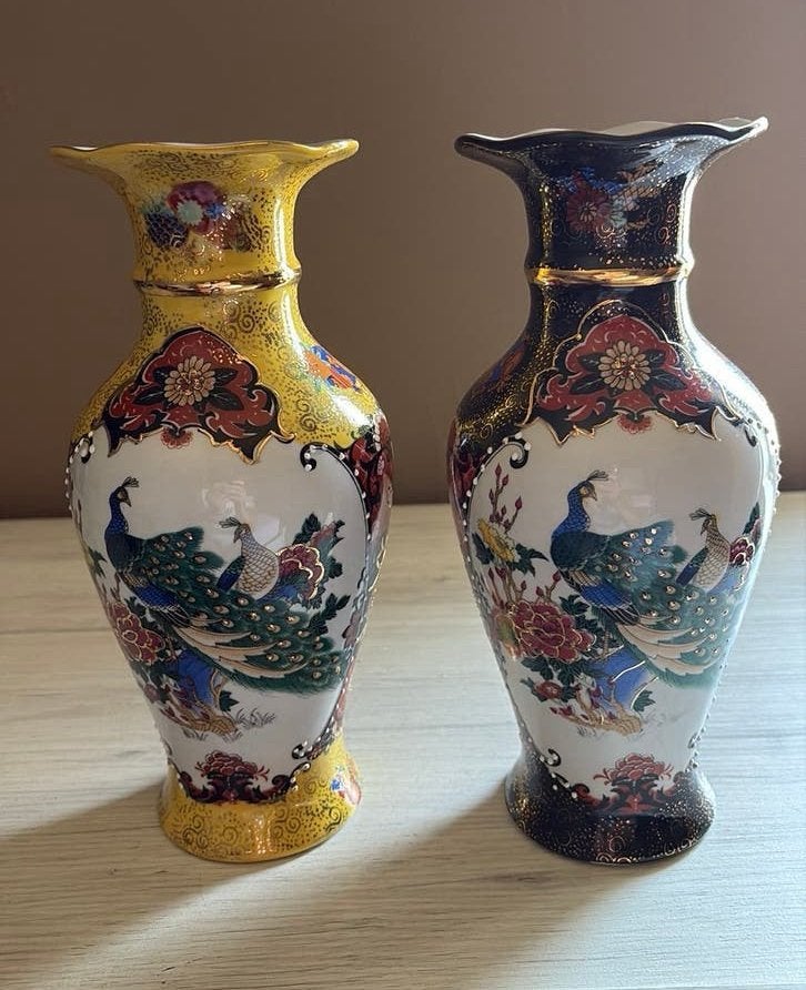 Prachtige Vintage China (Geel & Zwart) – Jin Hui Porselein, Antiek en Kunst, Ophalen of Verzenden