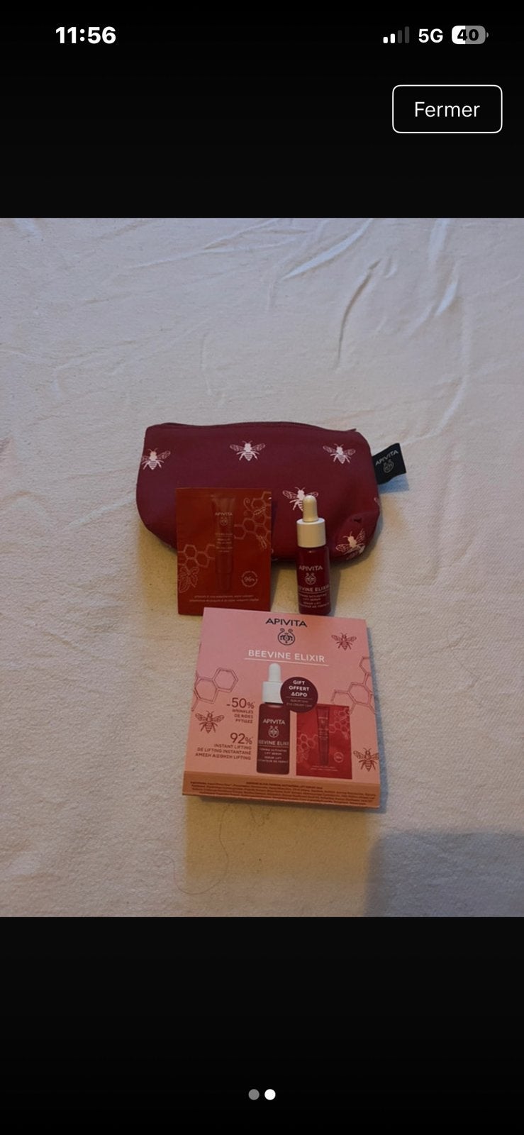 Trousse Apivita avec des anti ride de la ruche à découvrir, Enlèvement ou Envoi, Neuf
