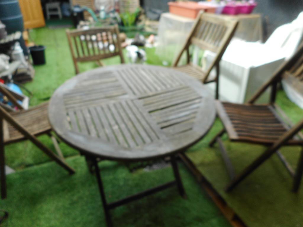 teak tuinset, Ophalen, Tuinset