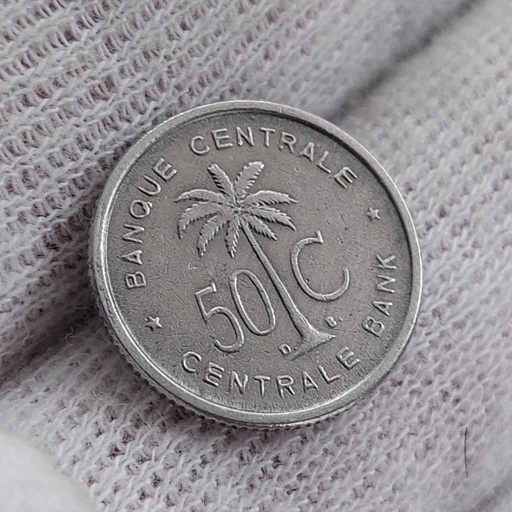 Piece de monnaie / Congo Belge / 50 Centimes / 1955 / SPL, Timbres & Monnaies, Monnaies | Belgique, Enlèvement ou Envoi, Monnaie en vrac