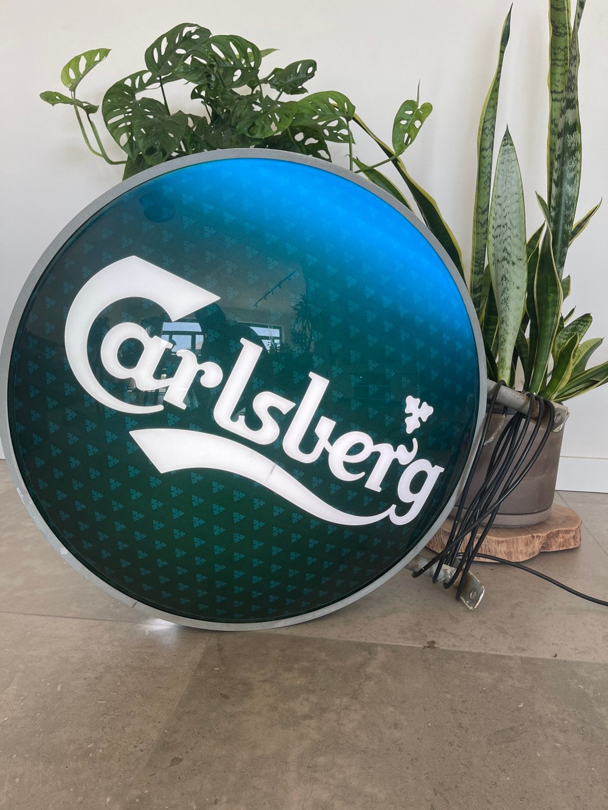 Originele Carlsberg lichtreclame, Collections, Marques & Objets publicitaires, Comme neuf, Panneau publicitaire, Enlèvement