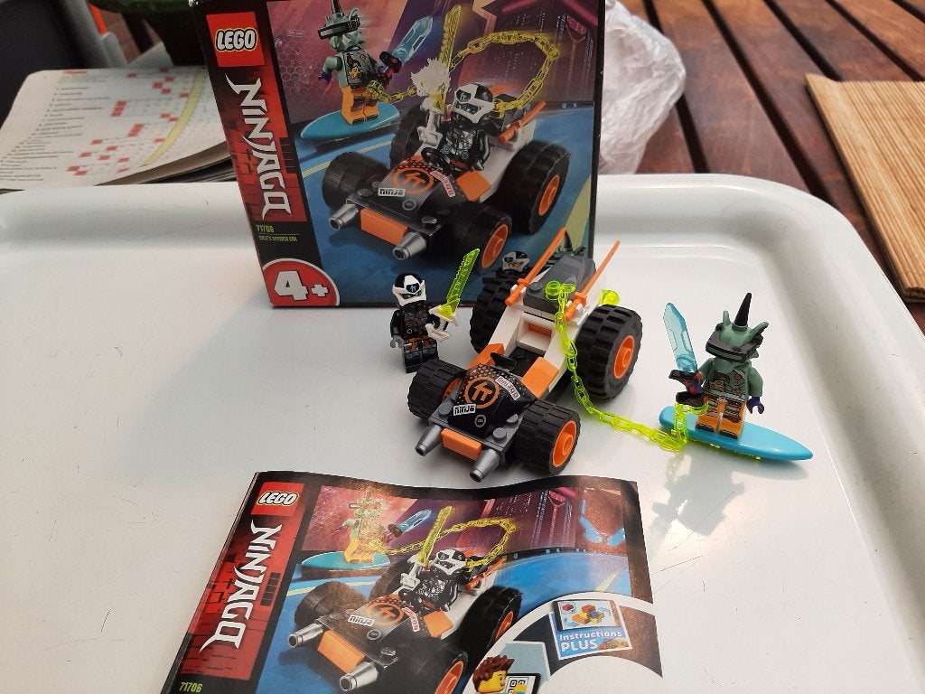 Lego Ninjago Set 71706 Cole's Speeder Car, Kinderen en Baby's, Lego, Ophalen of Verzenden, Zo goed als nieuw, Compleet
