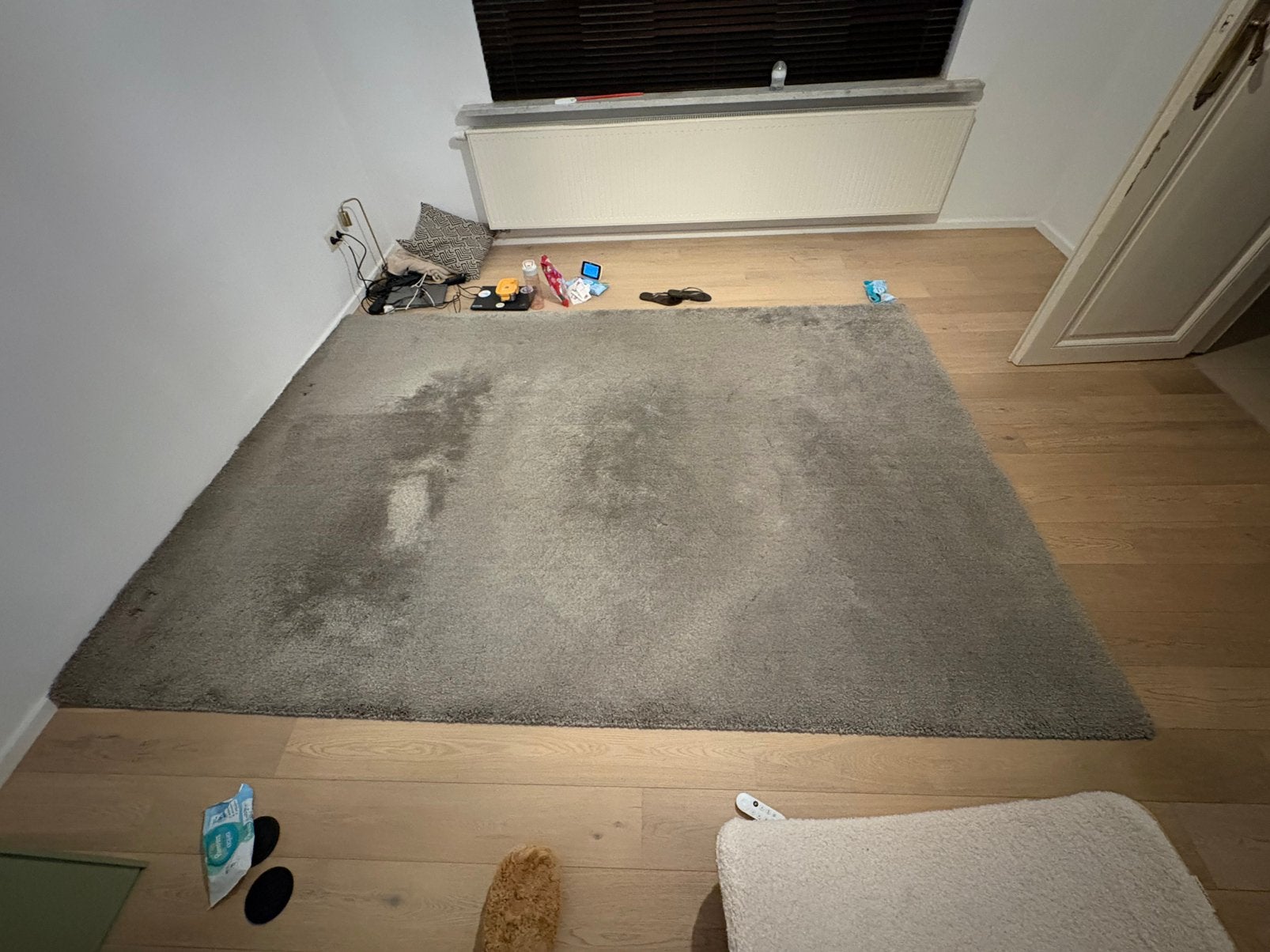 Tapijt 290 x 200, Huis en Inrichting, Stoffering | Vloerbedekking, Ophalen, Gebruikt, Grijs, Tapijt