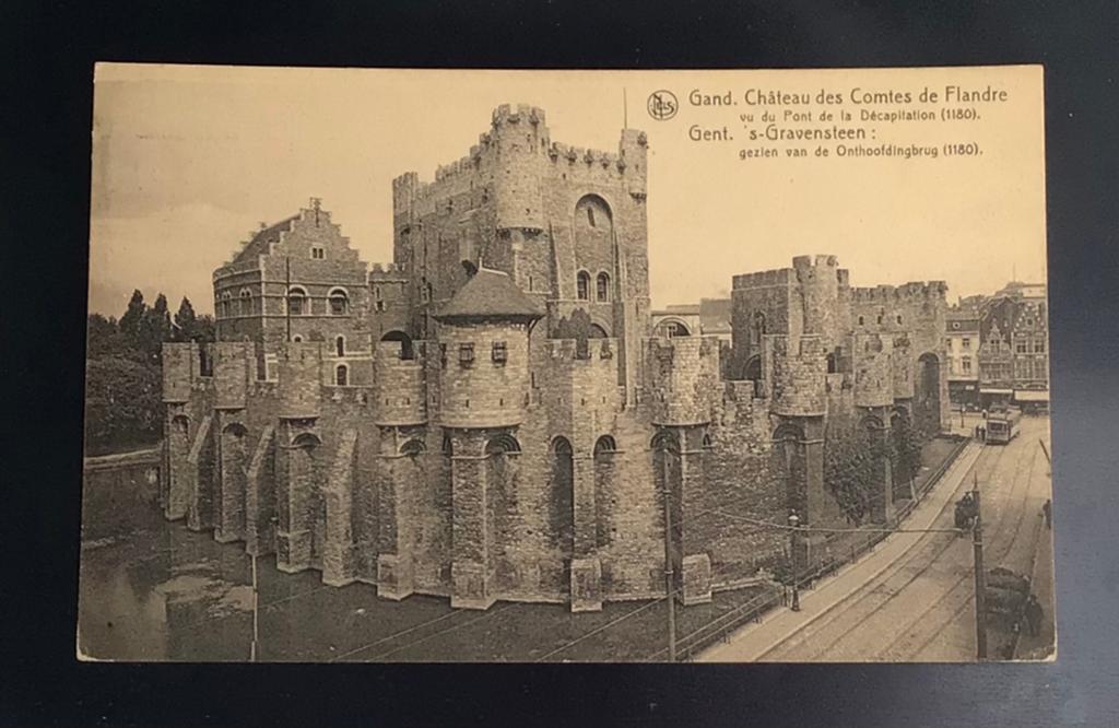 (G103) Gent (Gand) S-Gravensteen gezien onthoofdingbrug., Verzamelen, Ophalen of Verzenden, Gelopen