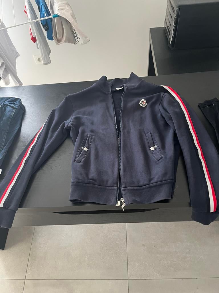 Moncler vest, Ophalen, Zo goed als nieuw, Maat 48/50 (M), Blauw