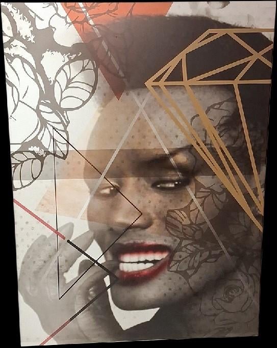 Grace Jones muurart XXL., Verzamelen, Muziek, Artiesten en Beroemdheden, Ophalen, Retrohouse@telenet.be, Gebruikt, B