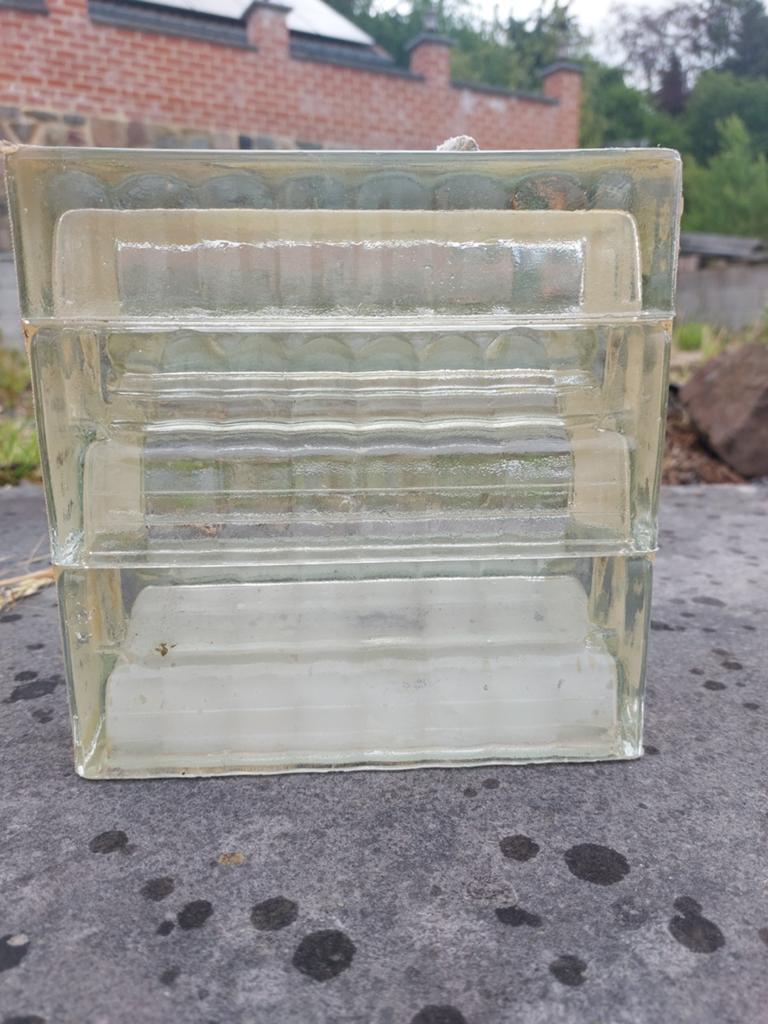 8 briques de verre aeration 19x19x8 cm prix par pièce, Bricolage & Construction, Briques, Enlèvement, Comme neuf, Briques
