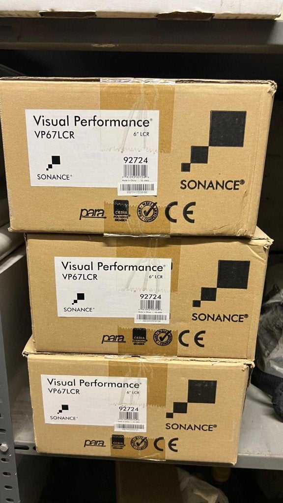 Set van 3 Sonance (surround)inbouwspeakers, Audio, Tv en Foto, Luidsprekerboxen, 120 tot 150 watt, Nieuw, Surroundset, Ophalen