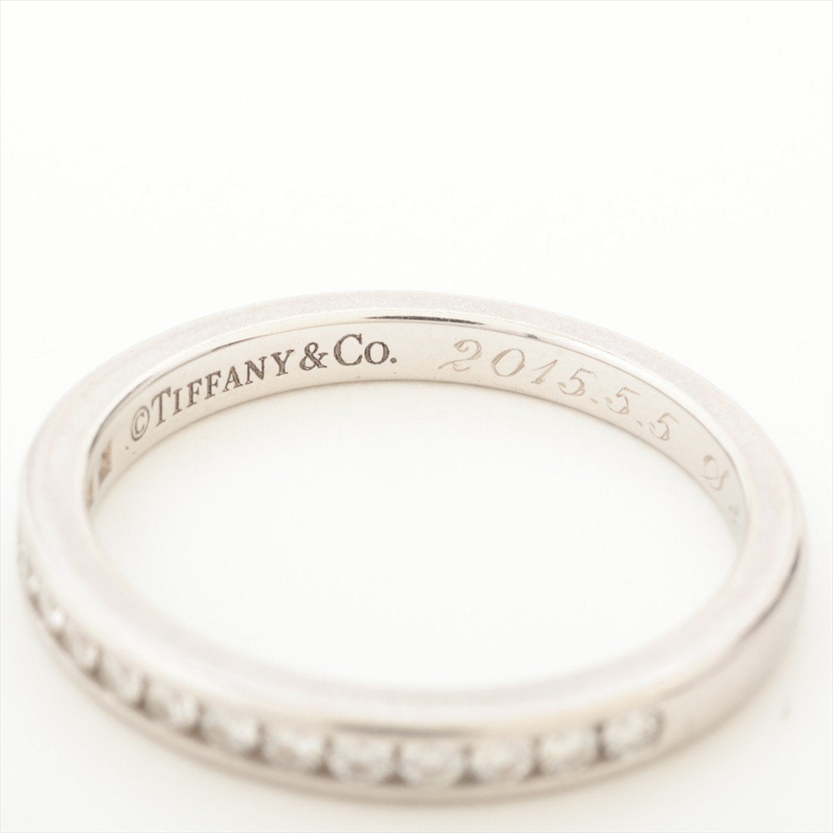Bague Tiffany Éternité, Bijoux, Sacs & Beauté, Bagues, Enlèvement ou Envoi, Plus petit que 17, Utilisé, Argent