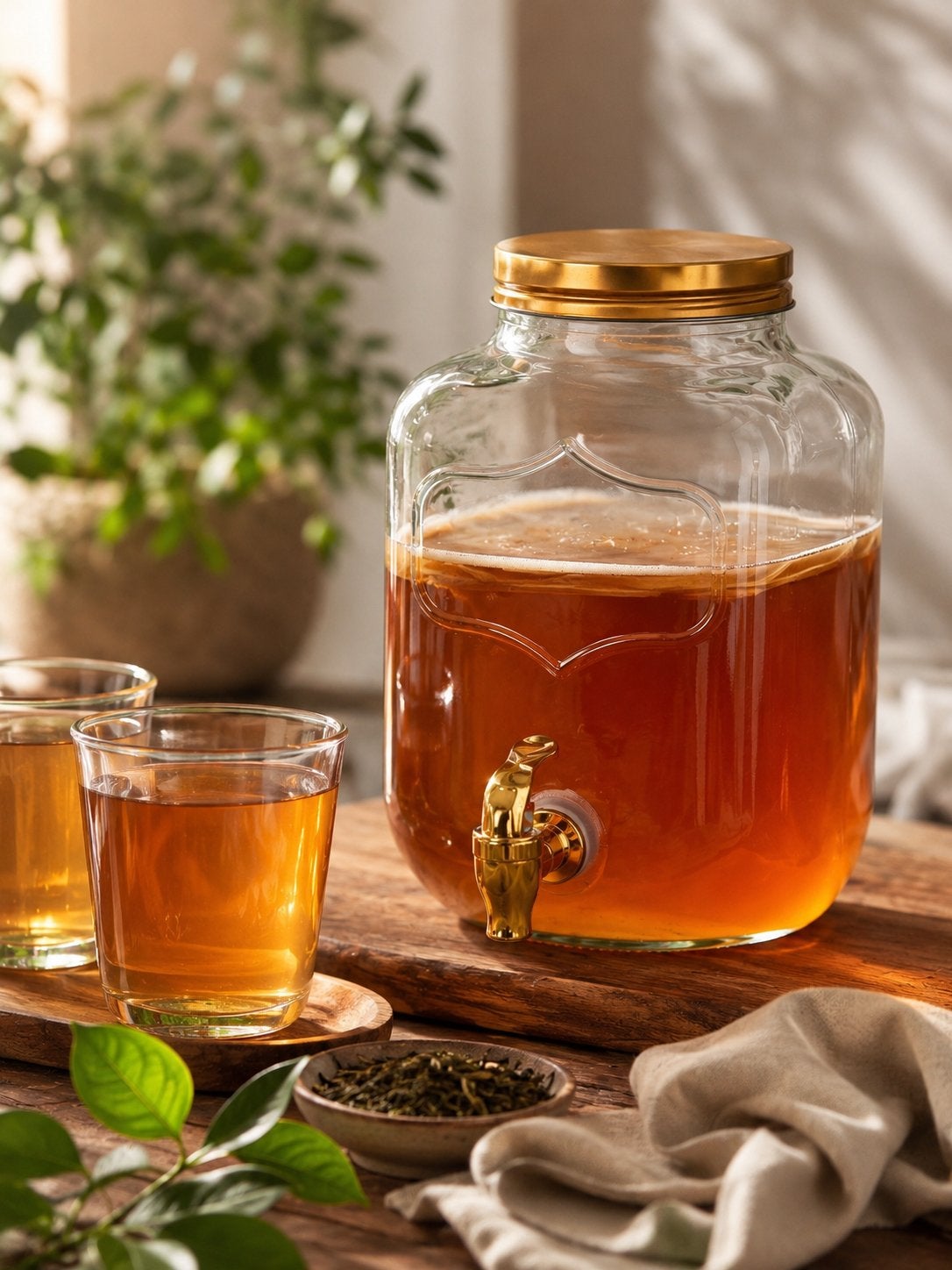 Starterspakket Kombucha + fermentatiepot van 4 liter, Diversen, Levensmiddelen, Ophalen