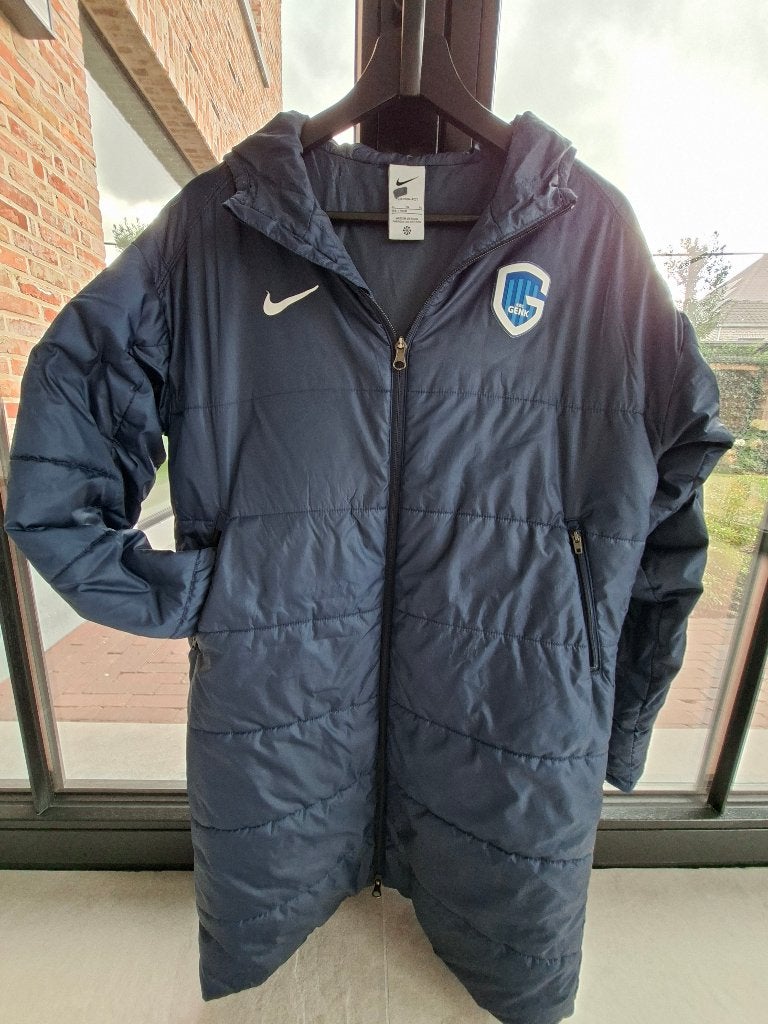 Donkerblauwe Jas KRC Genk - Nike XL, Enlèvement, Comme neuf