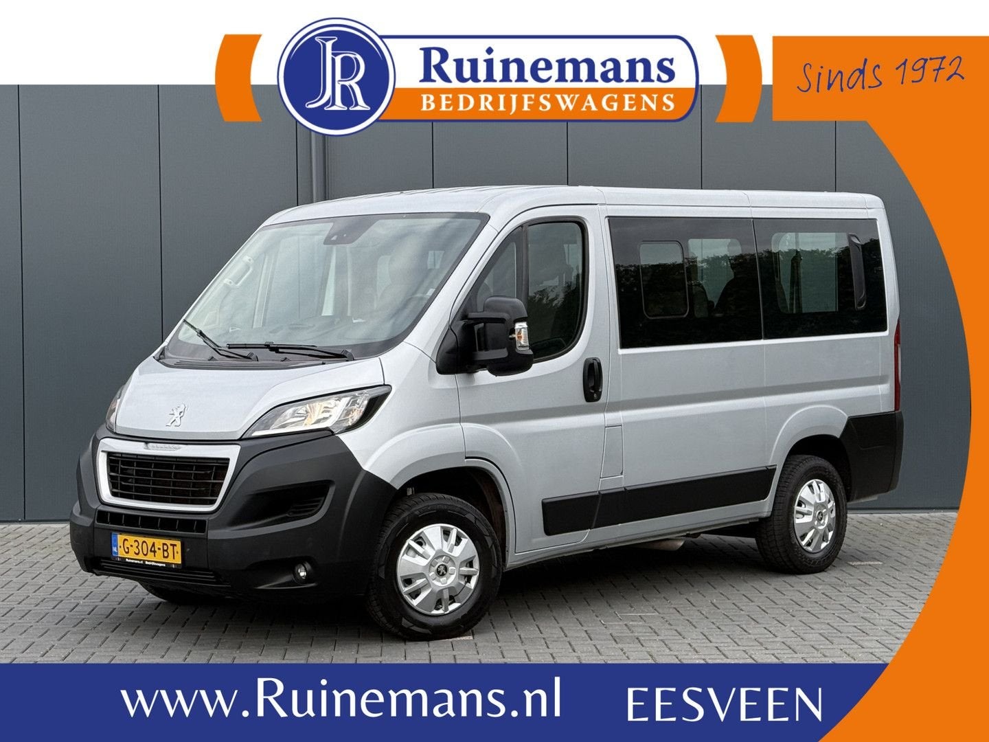 Peugeot Boxer 2.2 BlueHDI 141 PK / EURO 6 / L1H1 / 9 PERSOON, Auto's, Parkeersensor, 257 g/km, Te koop, Handgeschakeld