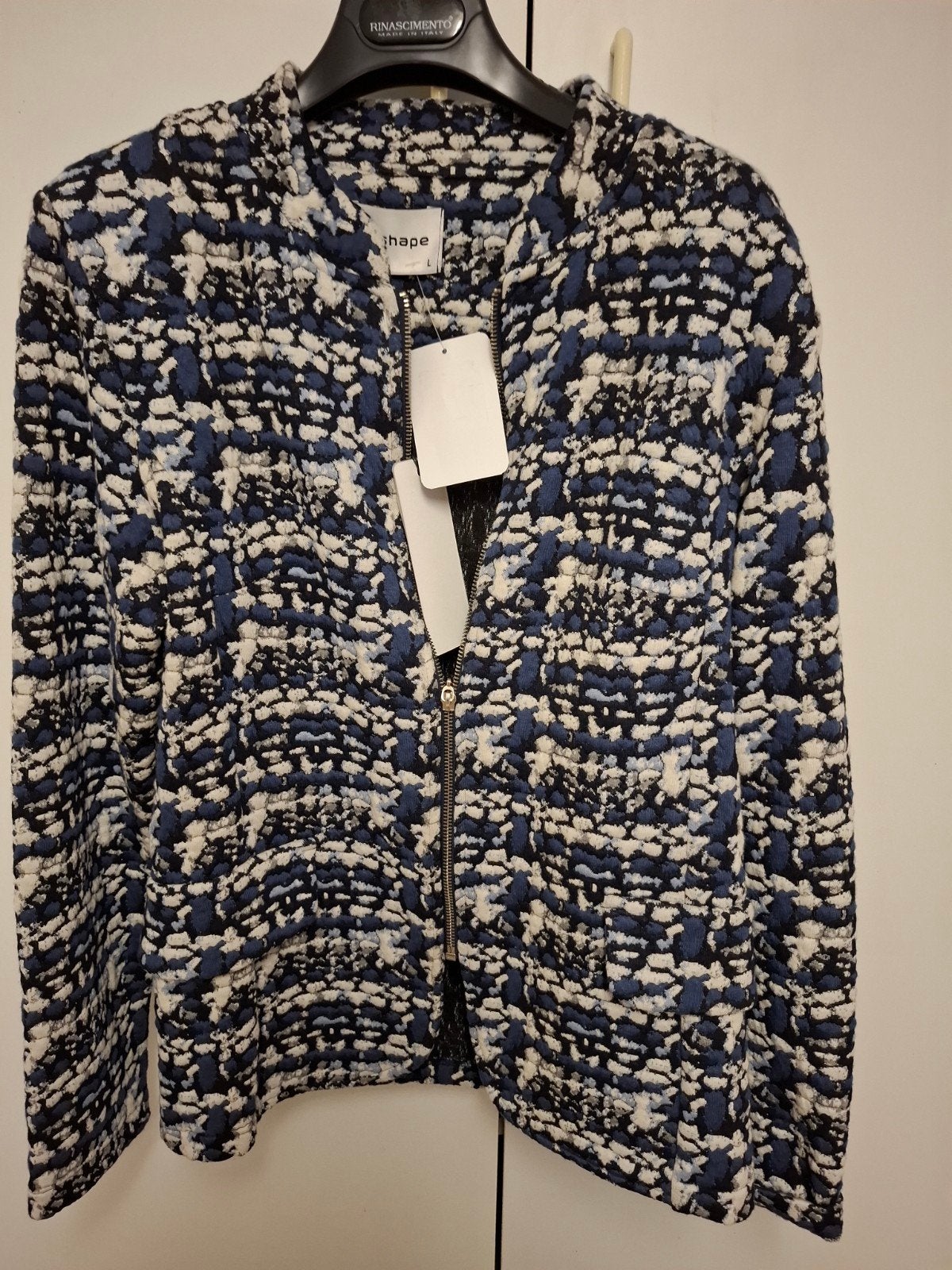 Mooi jasje blauw wit  nieuw maat 40, Enlèvement ou Envoi