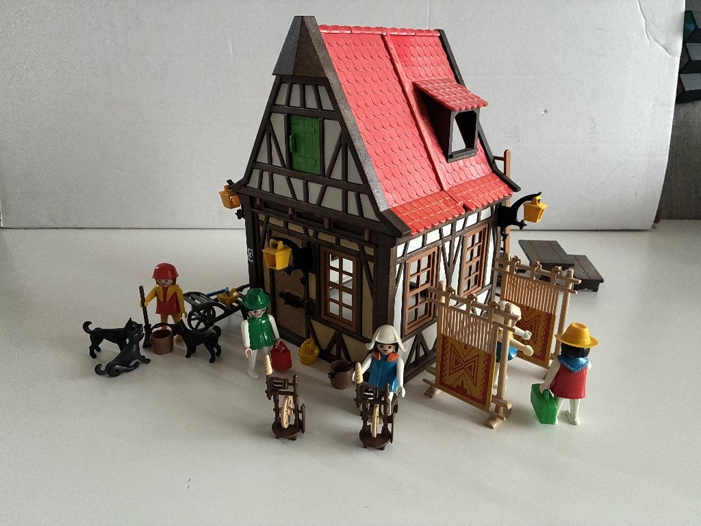 Moulin à tisser médiéval Playmobil - Lot E4, Enfants & Bébés, Historique, Enlèvement ou Envoi, Bâtiment, Utilisé
