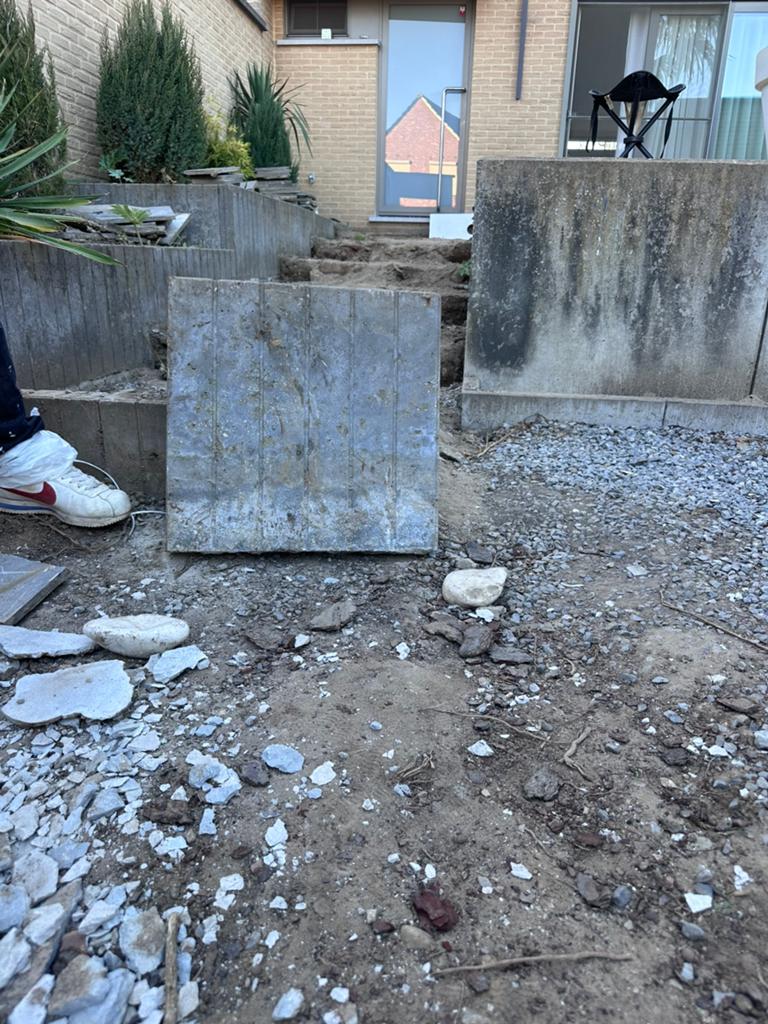 Betonnen platen, Tuin en Terras, Grind, Keien en Split, Ophalen, Zo goed als nieuw