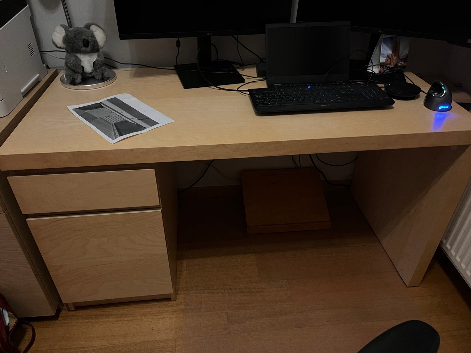 Bureau 140x65, Huis en Inrichting, Ophalen, Scandinavisch, Spaanplaat of MDF, Schoolbureau