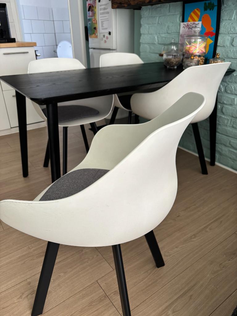 Tafel plus stoelen, Huis en Inrichting, Tafels | Eettafels, Ophalen, Gebruikt, Vier personen