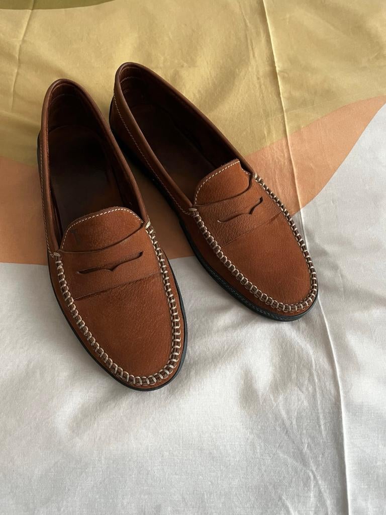 Tod's leren instappers — in zeer goede staat, Kleding | Heren, Schoenen, Zo goed als nieuw, Espadrilles of Moccasins, Bruin, Ophalen