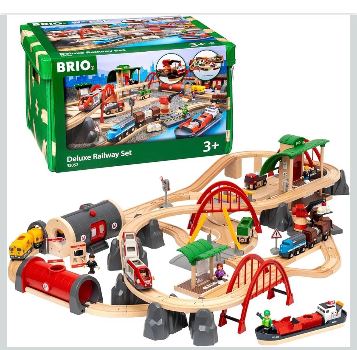 Houten BRIO trein - pakket, Ophalen, Zo goed als nieuw