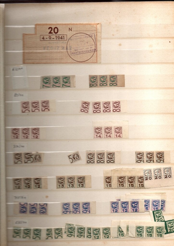 TIMBRES DE RATIONS DE LA GUERRE MONDIALE, Collections, Envoi