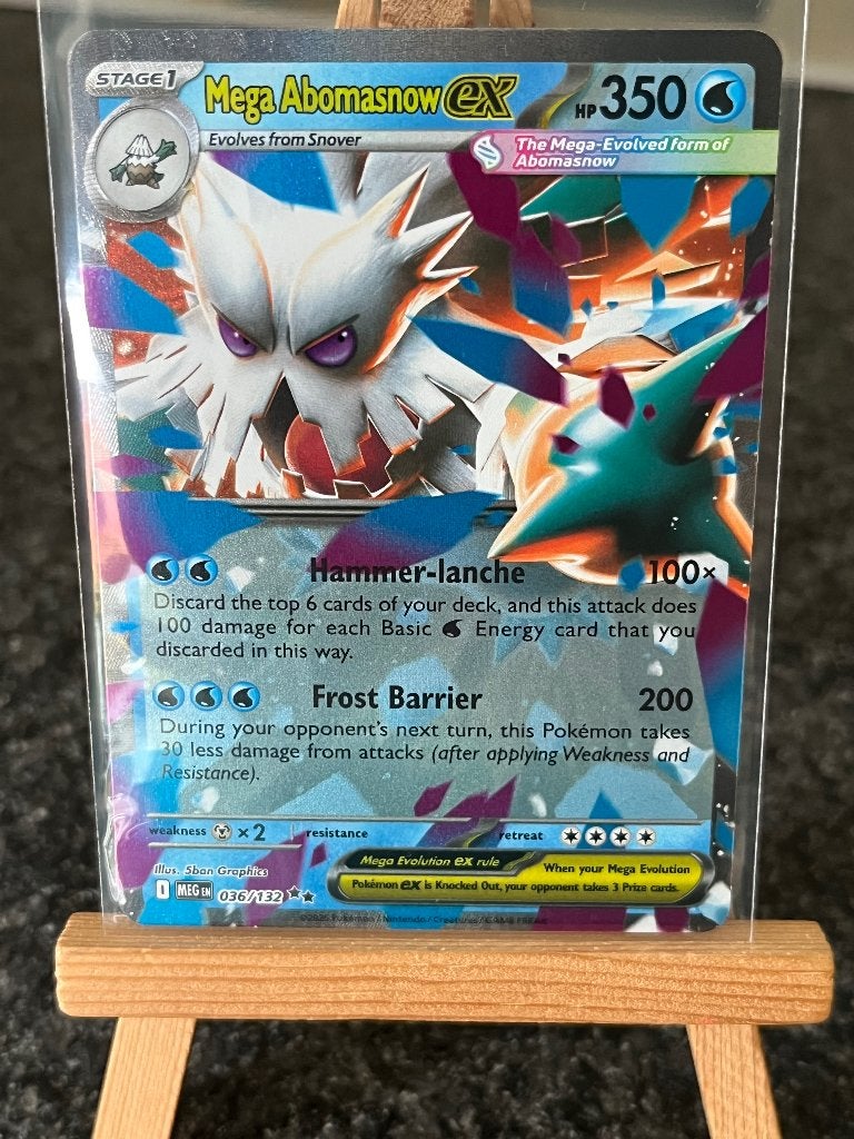 Mega Abomasnow ex, Hobby en Vrije tijd, Verzamelkaartspellen | Pokémon, Ophalen of Verzenden, Zo goed als nieuw, Losse kaart