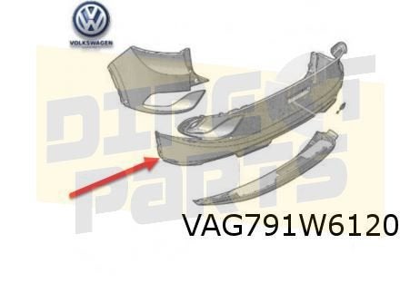 Volkswagen ID.4/ID.5 Achterbumper midden (GTX) (XN9 grey tec, Neuf, Arrière, Volkswagen, -