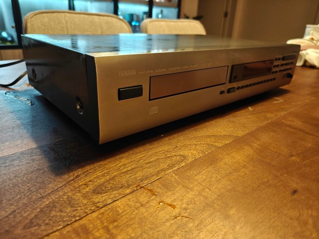 Yamaha CDX-730E vintage hifi cd-speler – titanium – jaren 90, Ophalen, Gebruikt, Overige merken