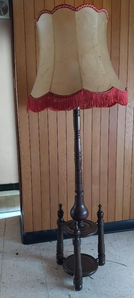 staanlamp, Utilisé, Bois, Jaren 70, 150 à 200 cm