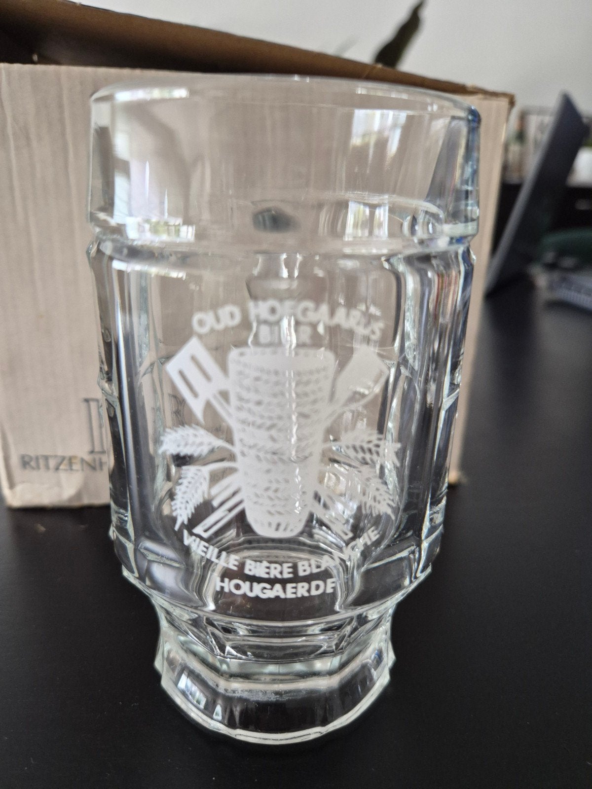 set 6 glazen Oud hoegaards bier, Ophalen of Verzenden