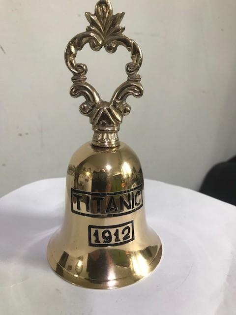 Titanic bel 1912 brons messing🎵😍🔊💑🎁🤗, Antiquités & Art, Enlèvement ou Envoi, Bronze