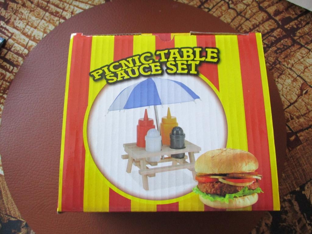 "picnic tafel sauce set" leuk voor bij de bbq, Ophalen of Verzenden, Nieuw