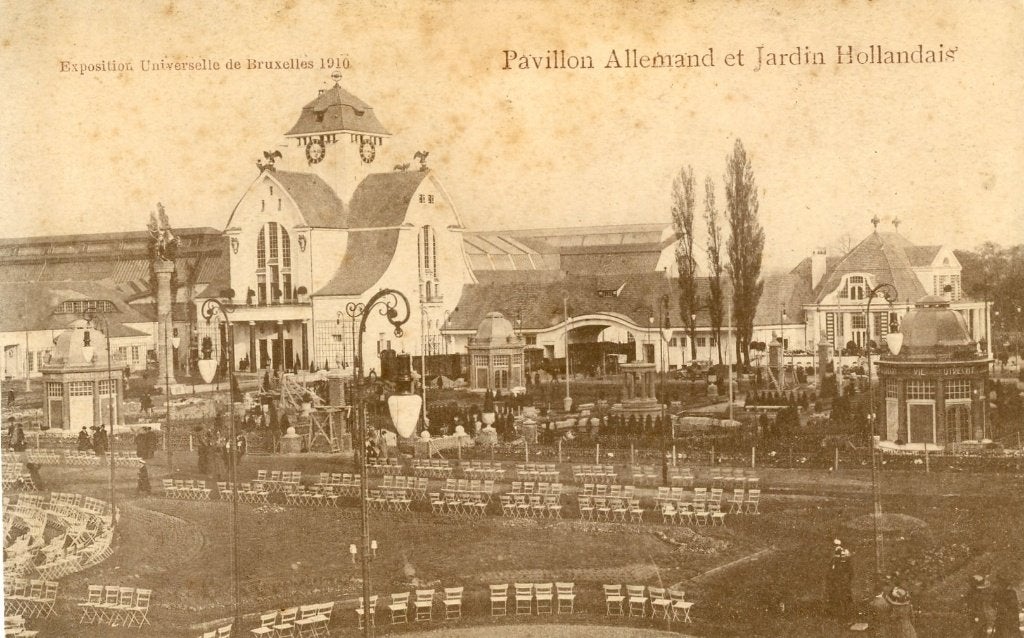 5 cartes postales - expo 1910 - Bruxelles, Collections, Envoi