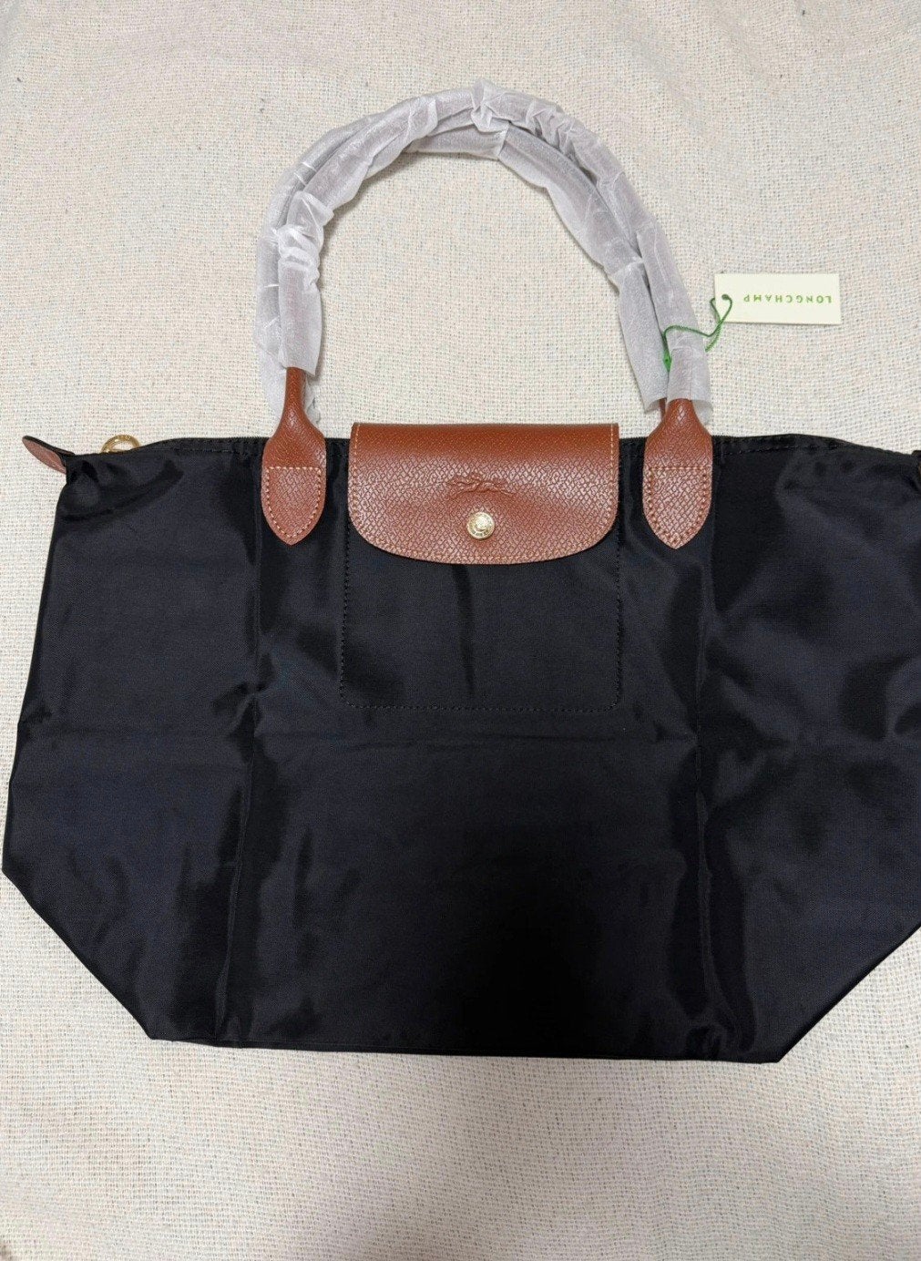 Sac Longchamp pliage taille L, Handtassen en Accessoires, Ophalen of Verzenden, Nieuw, Zwart, Schoudertasje