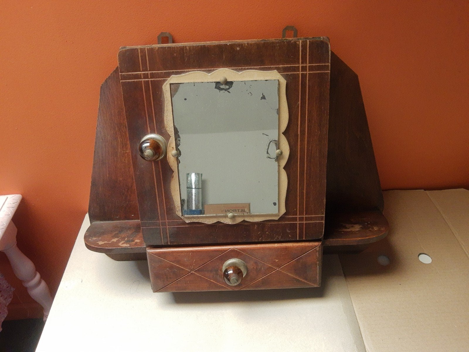 vintage toiletkastje J.30, Huis en Inrichting, Badkamer | Badkamermeubels, Ophalen