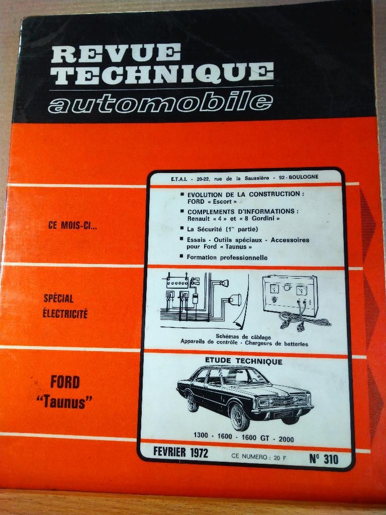 RTA 310 - Ford Taunus - février 1972, Enlèvement ou Envoi