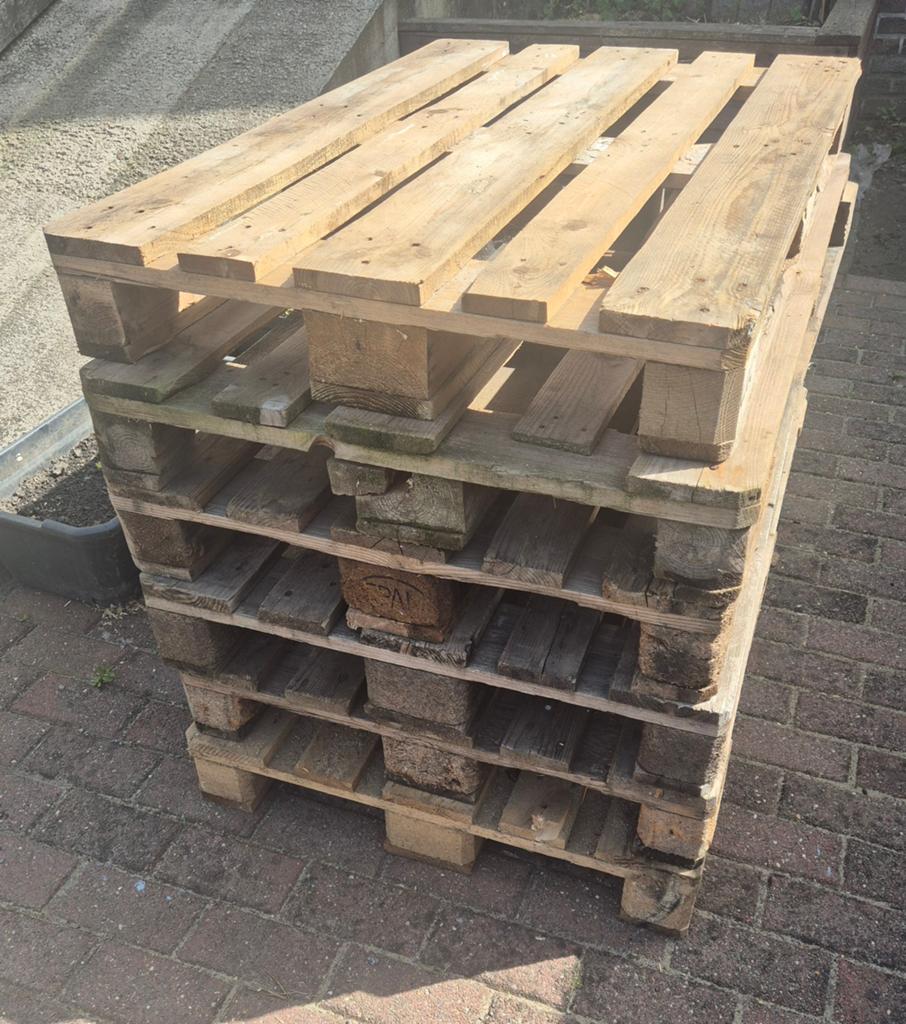 6 palettes euro, Bricolage & Construction, Bois & Planches, Enlèvement ou Envoi
