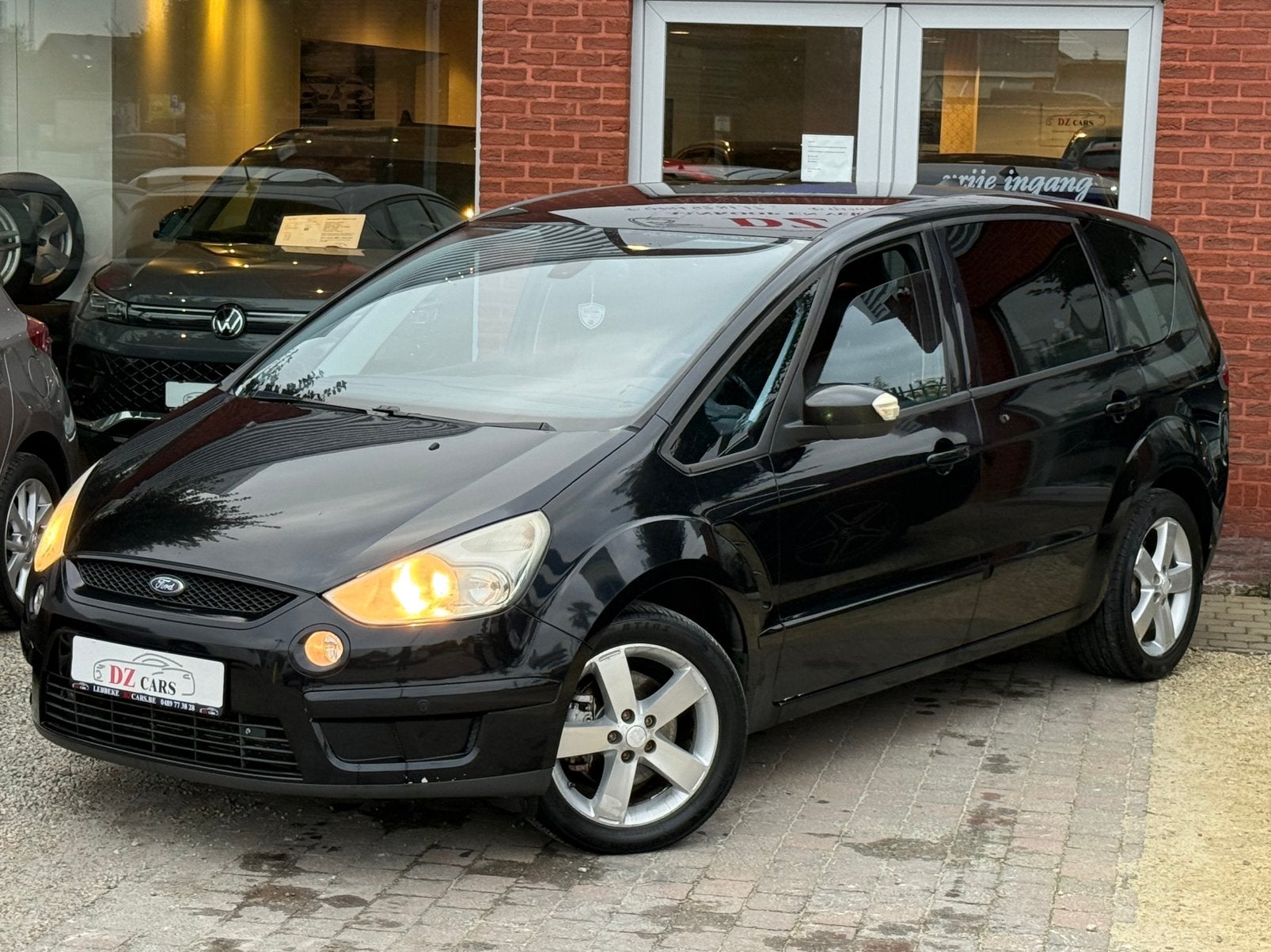 FORD S-MAX 1.8D 125CH |NAVI | CLIME DIGITALE | CUIR |, Cuir, Achat, Entreprise, Noir