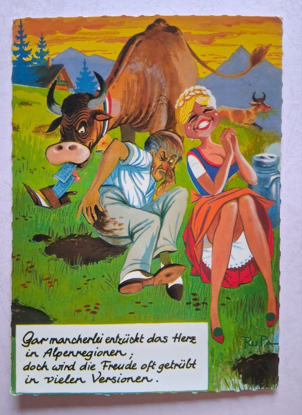 grappige postkaart, Verzamelen, Ophalen of Verzenden